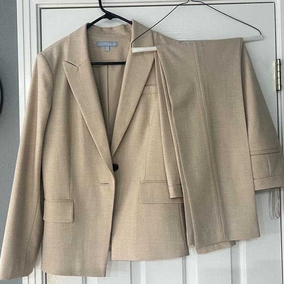 ANTONIO MELANI Other - Antonio Melani Tan Linen Suit Jacket and Matching Slacks